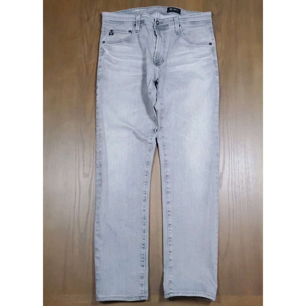 AG Adriano Goldschmied Tellis Modern Slim Mens 34x34 Grey Italian Fabric